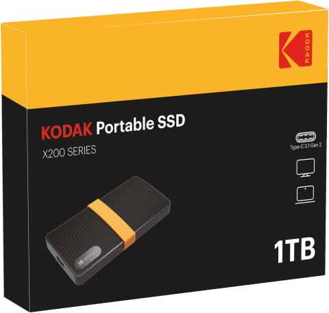 内蔵型SSD KODAK Portable SSD X200 2TB KODAK portable SSD X200 | KodakFlash
