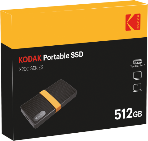 新品KODAK Portable SSD X200 2TB KODAK portable SSD X200 | KodakFlash