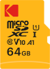 KODAK microSD PREMIUM Class 10 UHS-I U1 V10 A1 64GB